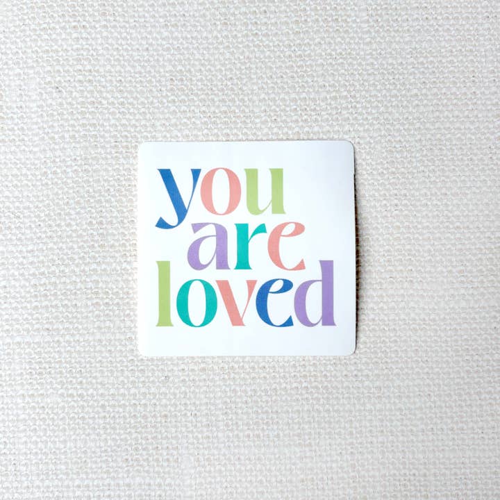 Du är älskad klistermärke för wholesale av Batu Suci Handmade Jewelry