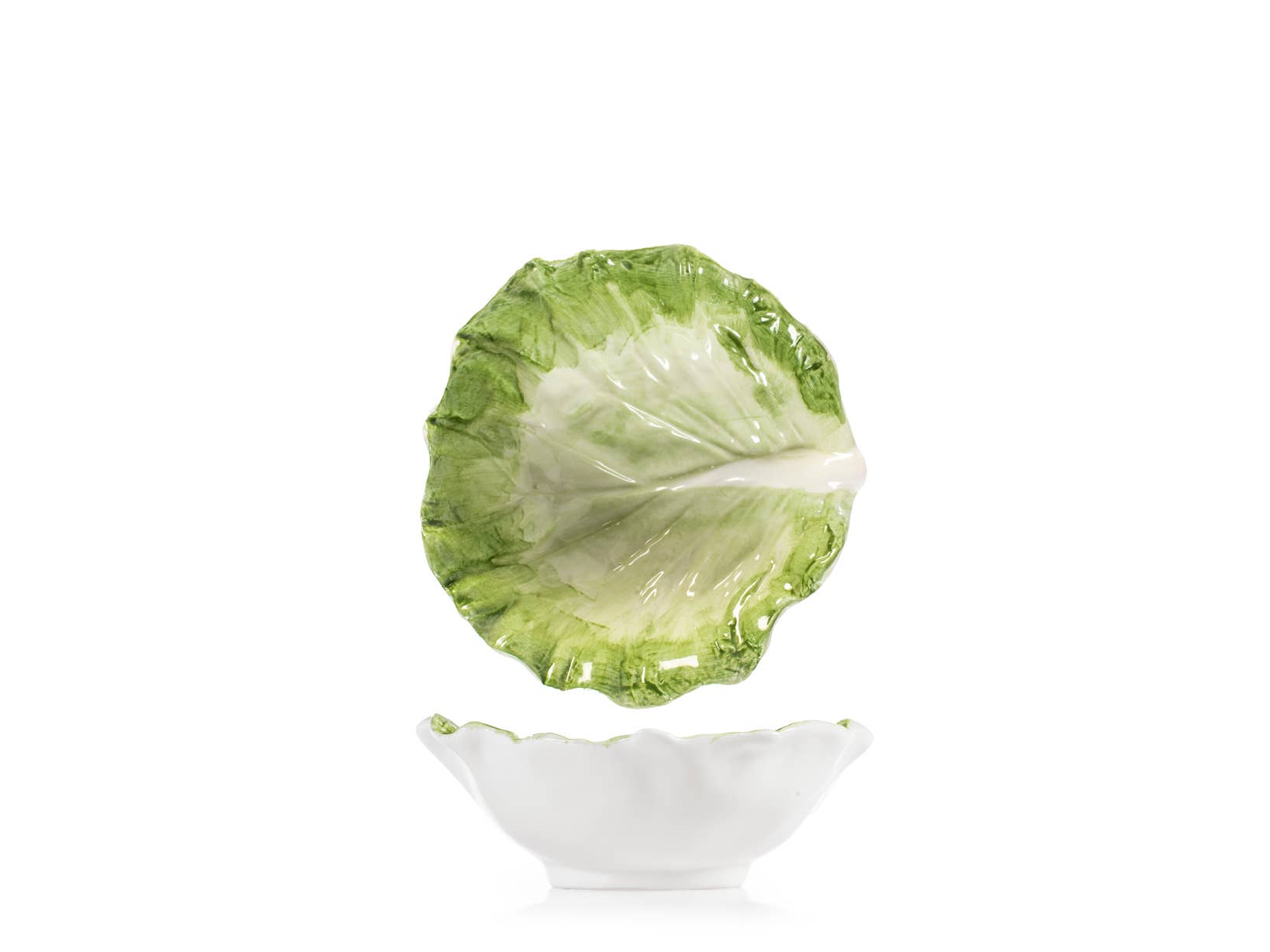 H&H - Wholesale Decorative Plate/Dish/Bowl - Set of 2 Cabbage Bowls ø 14xh5 cm