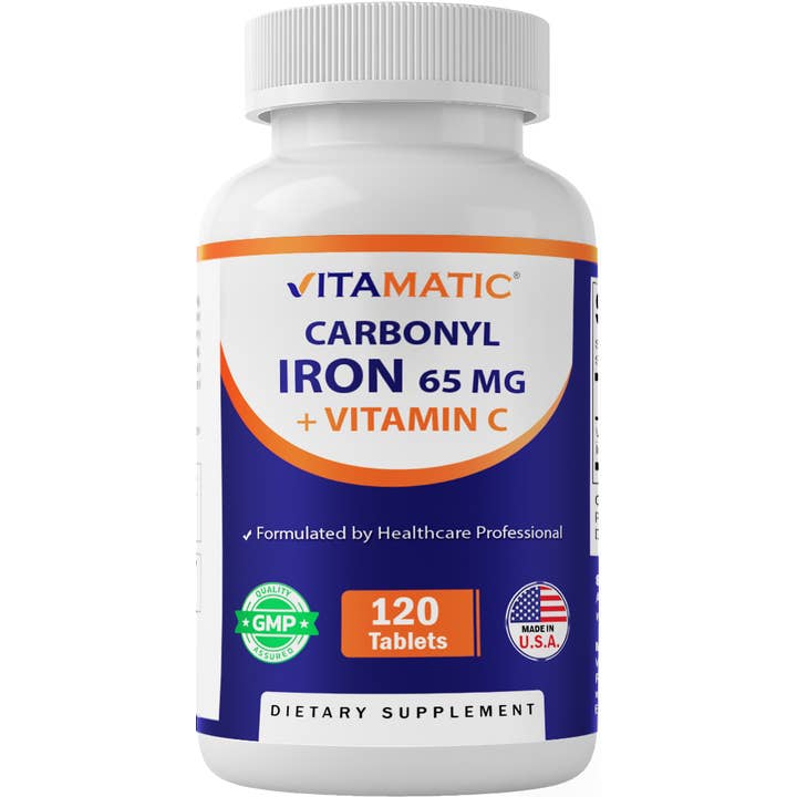 Vitamatic – wholesale Oral supplement/vitamin – Vitamatic | Carbonyl Iron 65 mg + Vitamin C | 120 Tablets