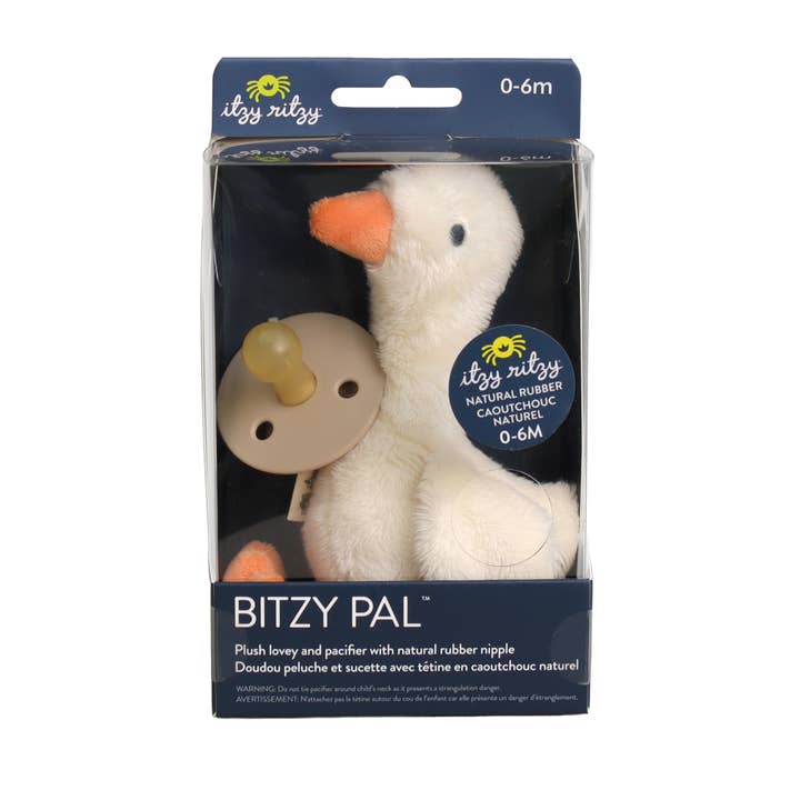 *NEW OPTIONS* Bitzy Pal Natural Rubber Pacifier & Plush for wholesale by Itzy Ritzy