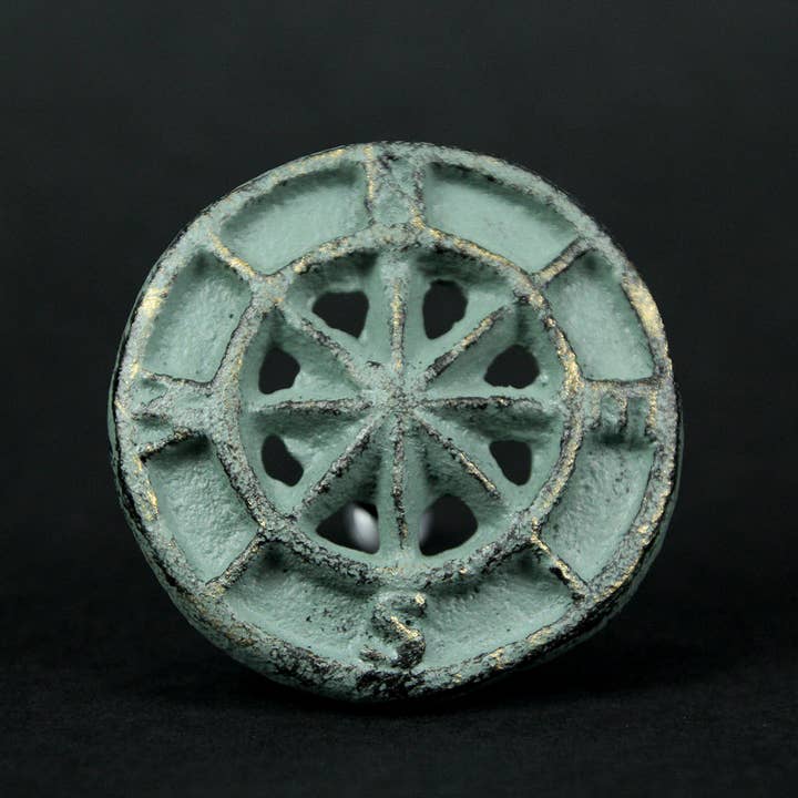 Zeckos - Vente Poignée/bouton - Lot de 12 poignées de tiroir en fonte vert vert-de-gris3