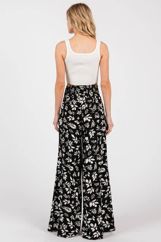 Final Touch - Wholesale Pants - Women's - Wide Smock Waist Wide Leg Pants - VNP70263B514