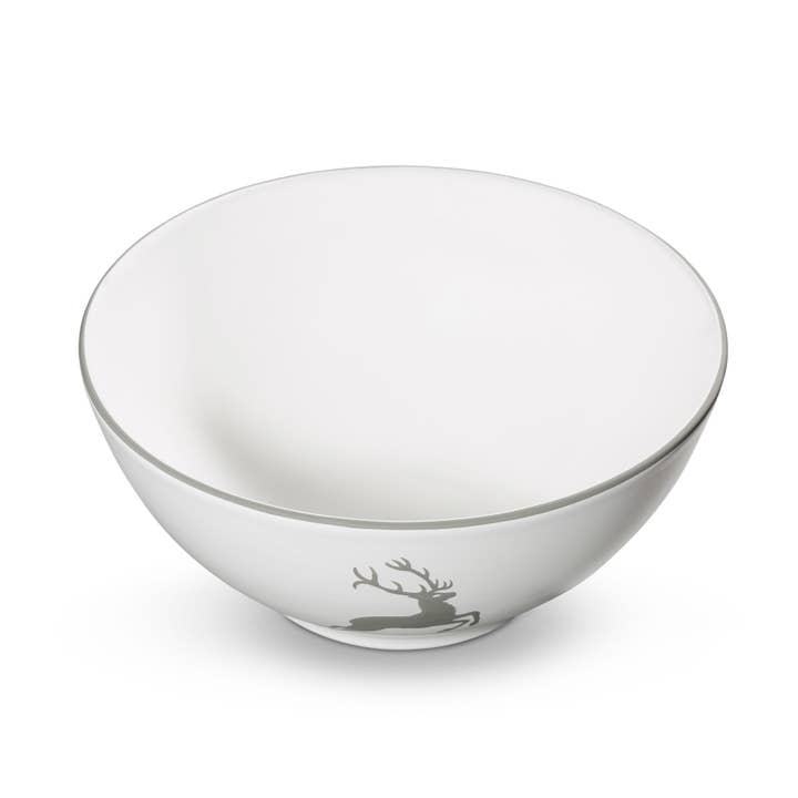 Gray deer, bowl (Ø 23cm) for wholesale by Gmundner Keramik Handels GmbH