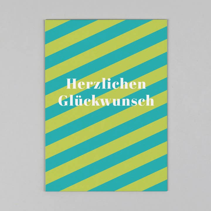 Carte postale pâte de bois Cloe émeraude pour la vente par Kunst an Papier