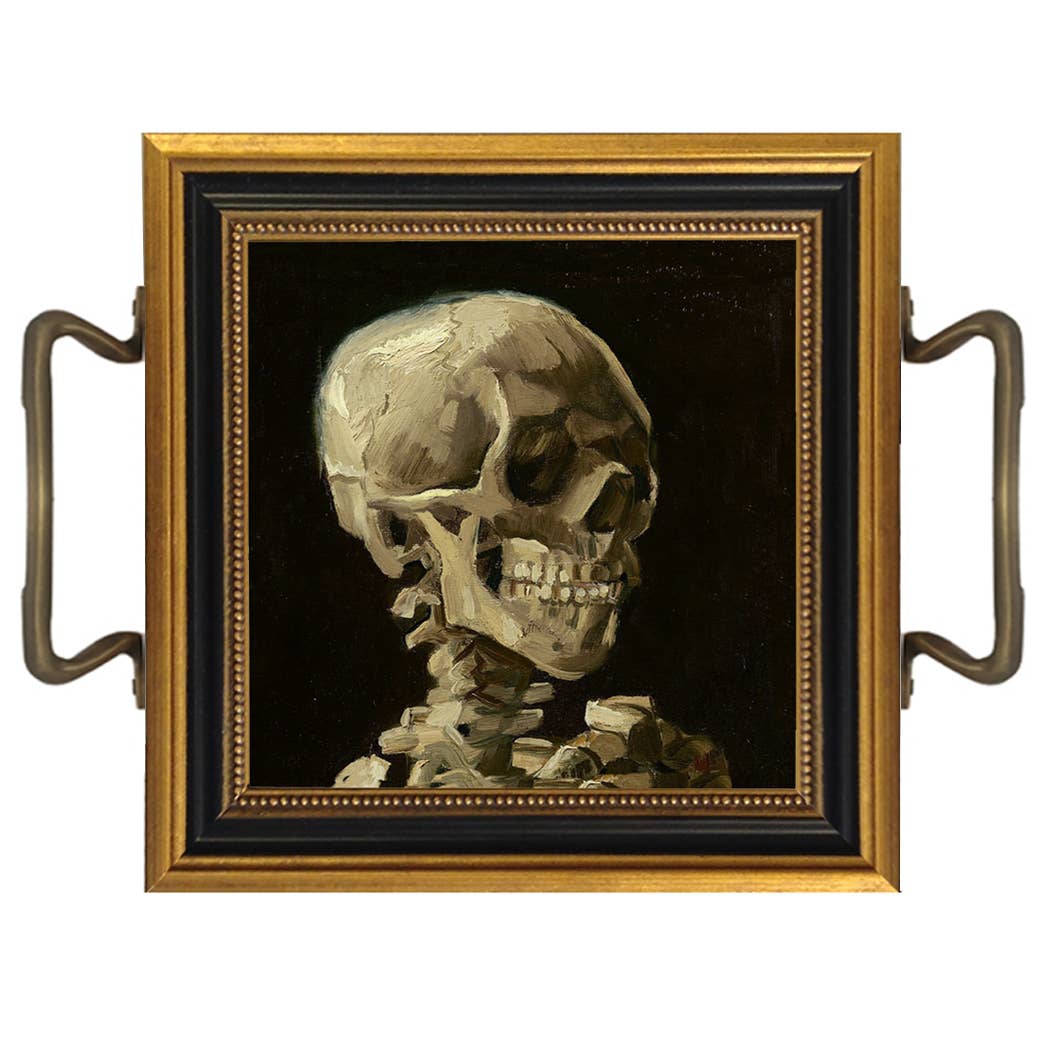 Madison Bay Co. - Historical Home Decor Reproductions – Engroshandel Pyntebakke – Halloween kraniebakke med håndtag, 7-1/2”