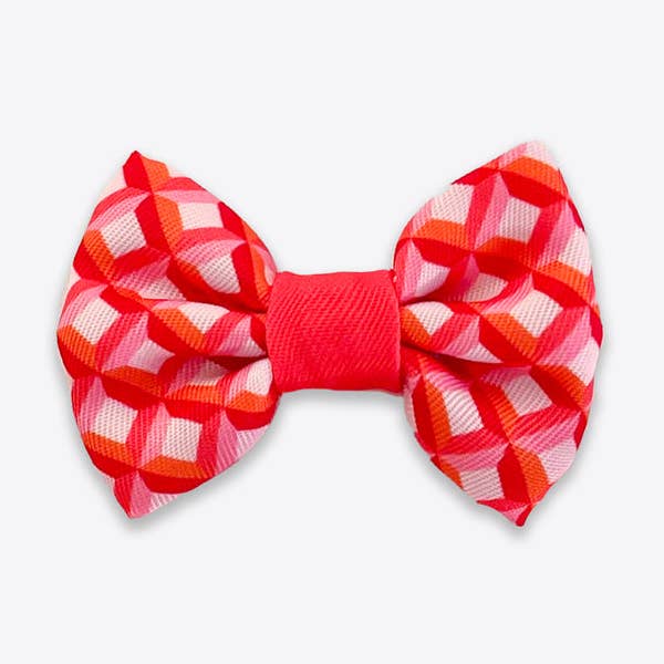 Dog Bow Tie: Knightsbridge Coral for wholesale by WYLD CUB