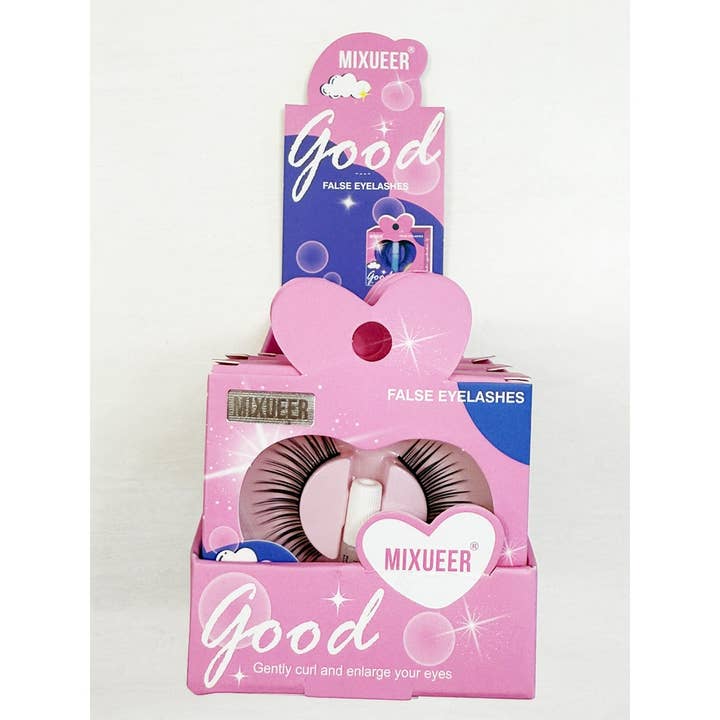 BLACK Natural Look False Eyelashes for wholesale on Faire3