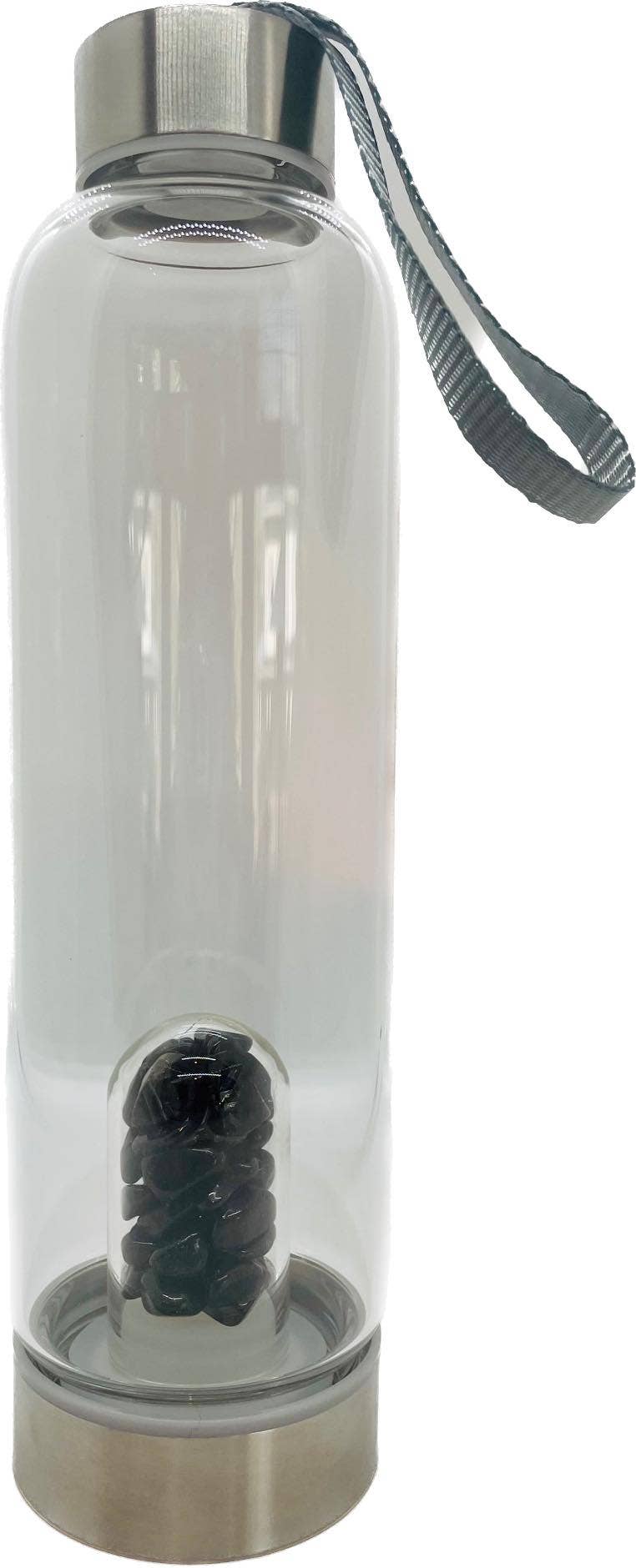 chakra-chic.com - Wholesale Water Bottle - Crystal Elixir Gemstone Water Bottle 16 oz with Carry Strap1