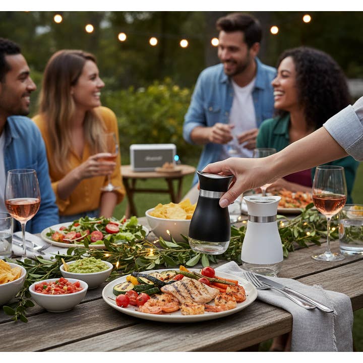 Kadra Kitchenware - Wholesale Zout-en pepersetje - MITBAK elegant zout- en peperstrooier set met glazen bodem2