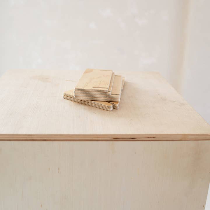 Reminder Nail Polish - Wholesale Display Shelf - 2-Tiered Birch Shelf (7")4