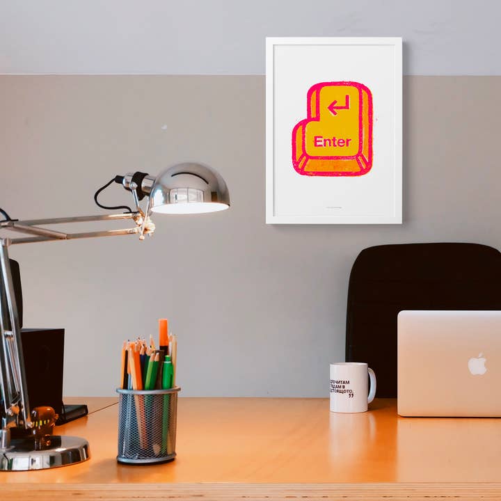 Just Cool Design - Wholesale Art Print - Enter Key Print | A4–A3 Bold Minimal Graphic Poster2