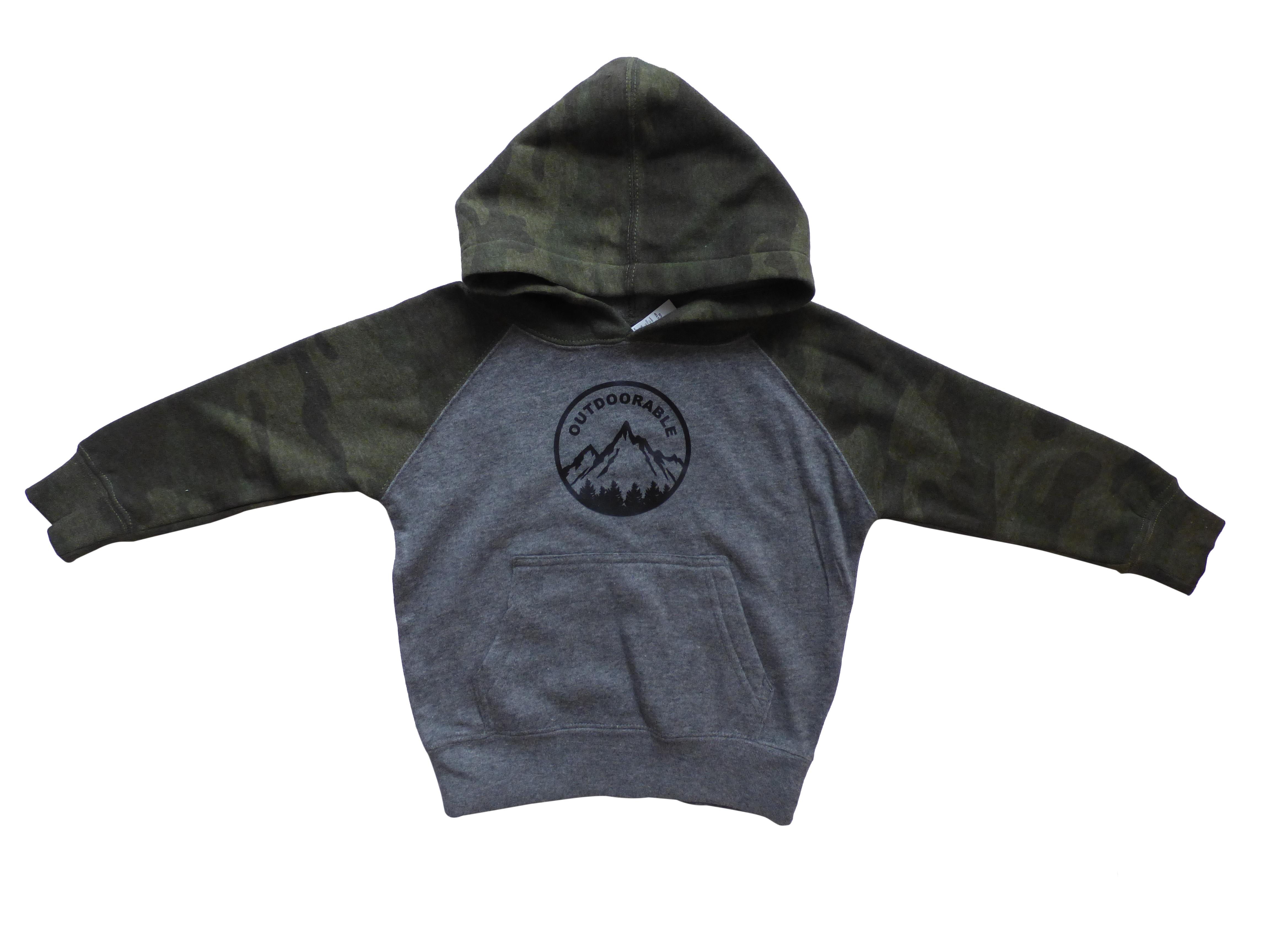 Outdoorable Apparel – wholesale Hoodie – Child – Camo with Black Outdoorable Hoodie0