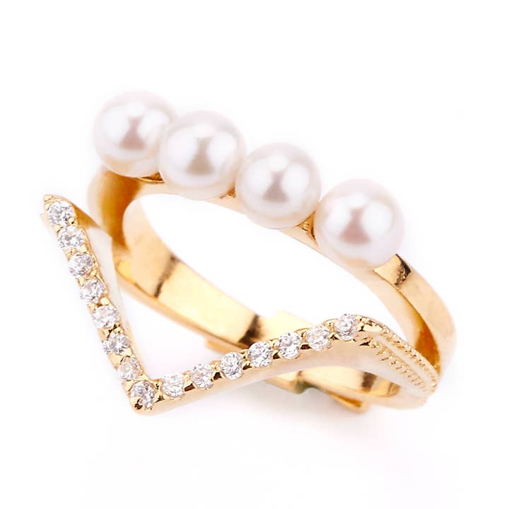 Tiara Ring for wholesale by Gold Philosophy