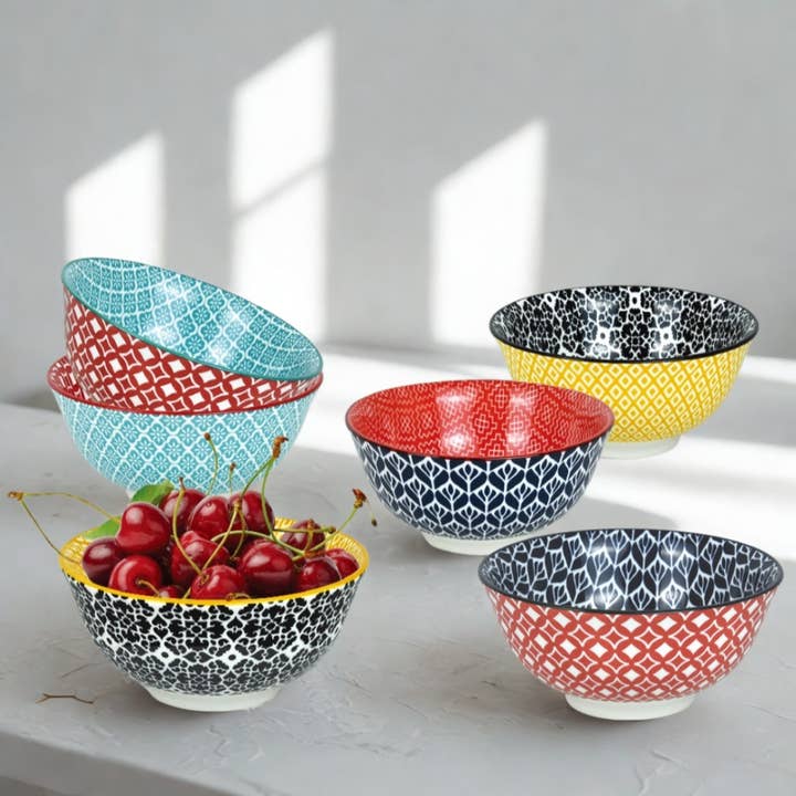 Color Festival 6" Bowl (set of 6) for wholesale by ARTONUSA