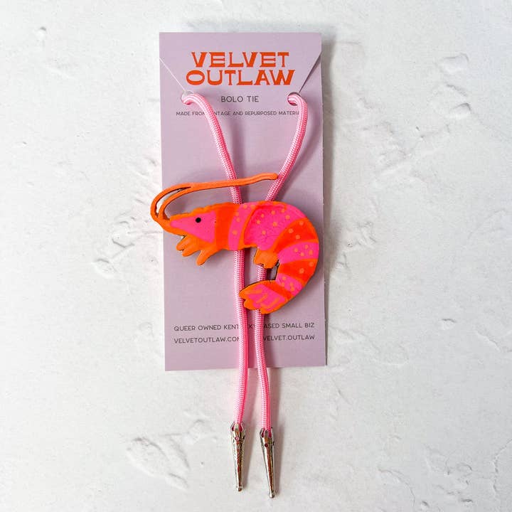 Velvet Outlaw - Wholesale Y-Neck/Lariat Necklace - Shrimp Bolo Tie - Unique Handmade Western Neckwear