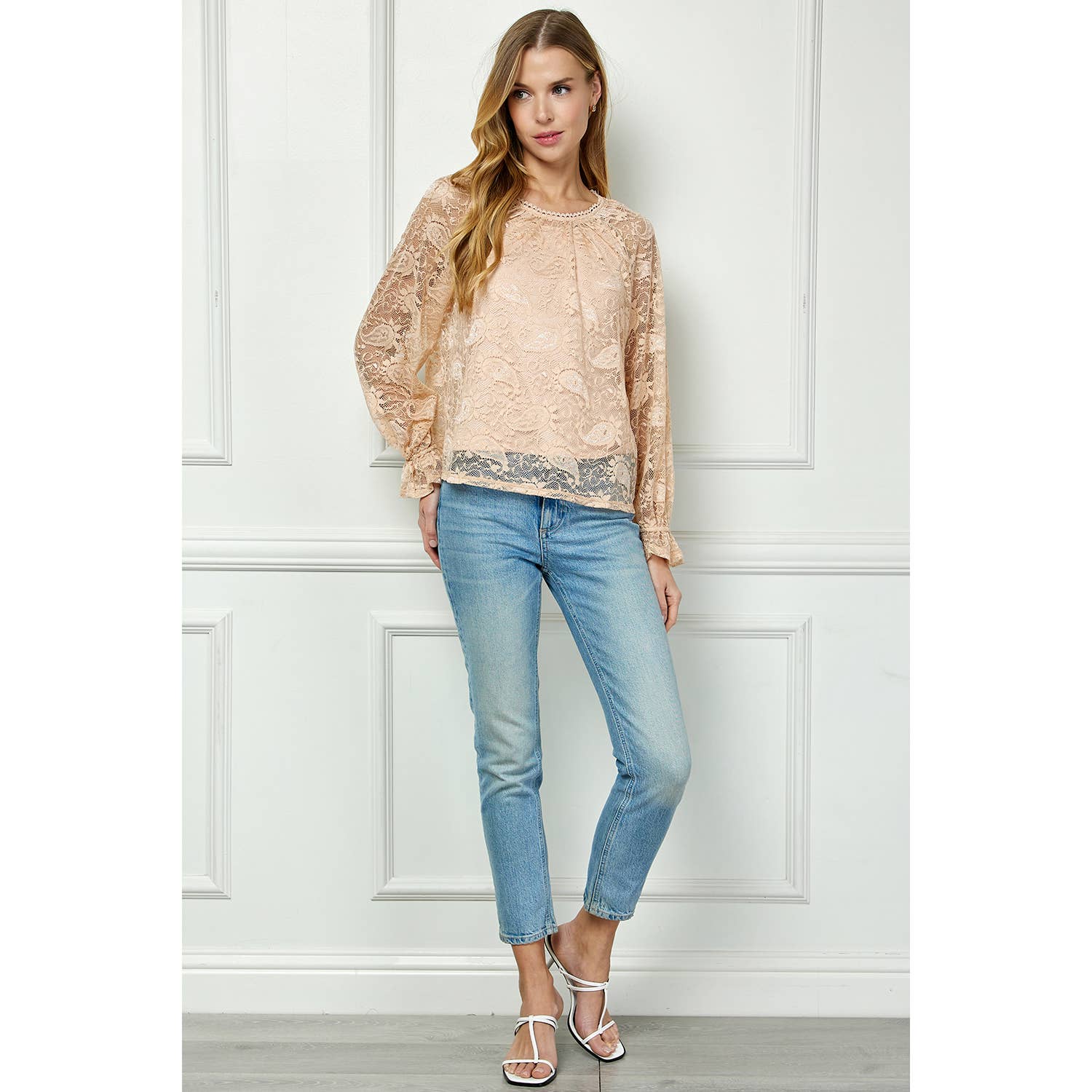 Winslow Collection – Blusa - Mulher por atacado – TOP DE RENDA VINTAGE GRACE COM FORRO DE CAMISOLA8