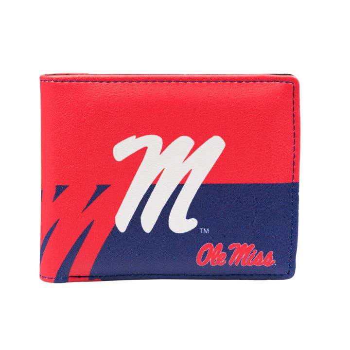 Little Earth Productions - Wholesale Wallet - Unisex - NCAA Mississippi Ole Miss Rebels Bi-FOle Wallet