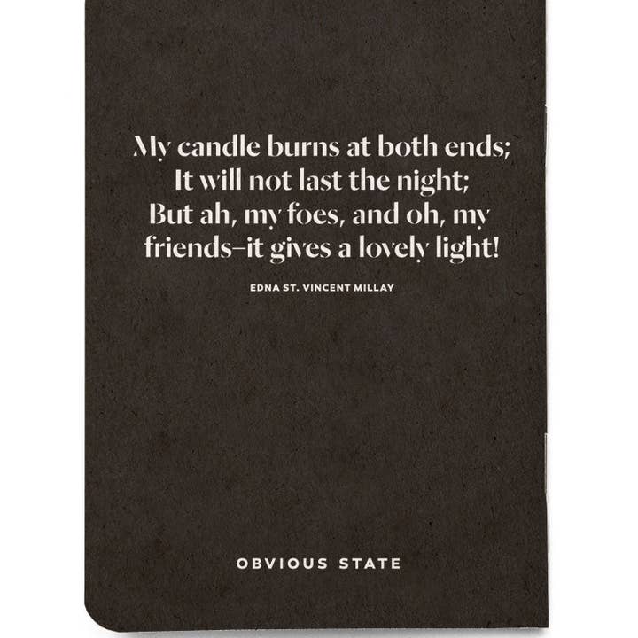 Obvious State - Wholesale Notebook - Millay Pocket Notebook