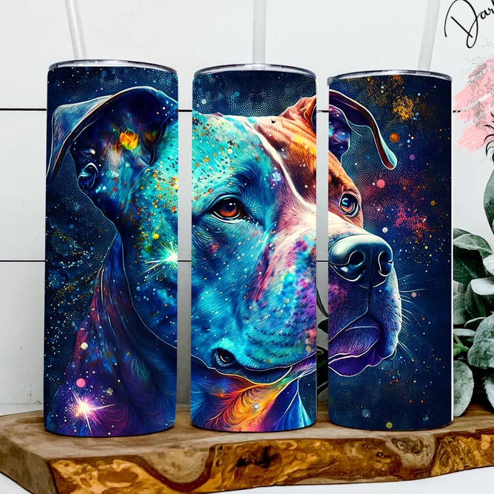 Dark Horse Dream Designs LLC - Wholesale Insulated Mug/Tumbler - Twilight Pitbull Dog Tumbler0