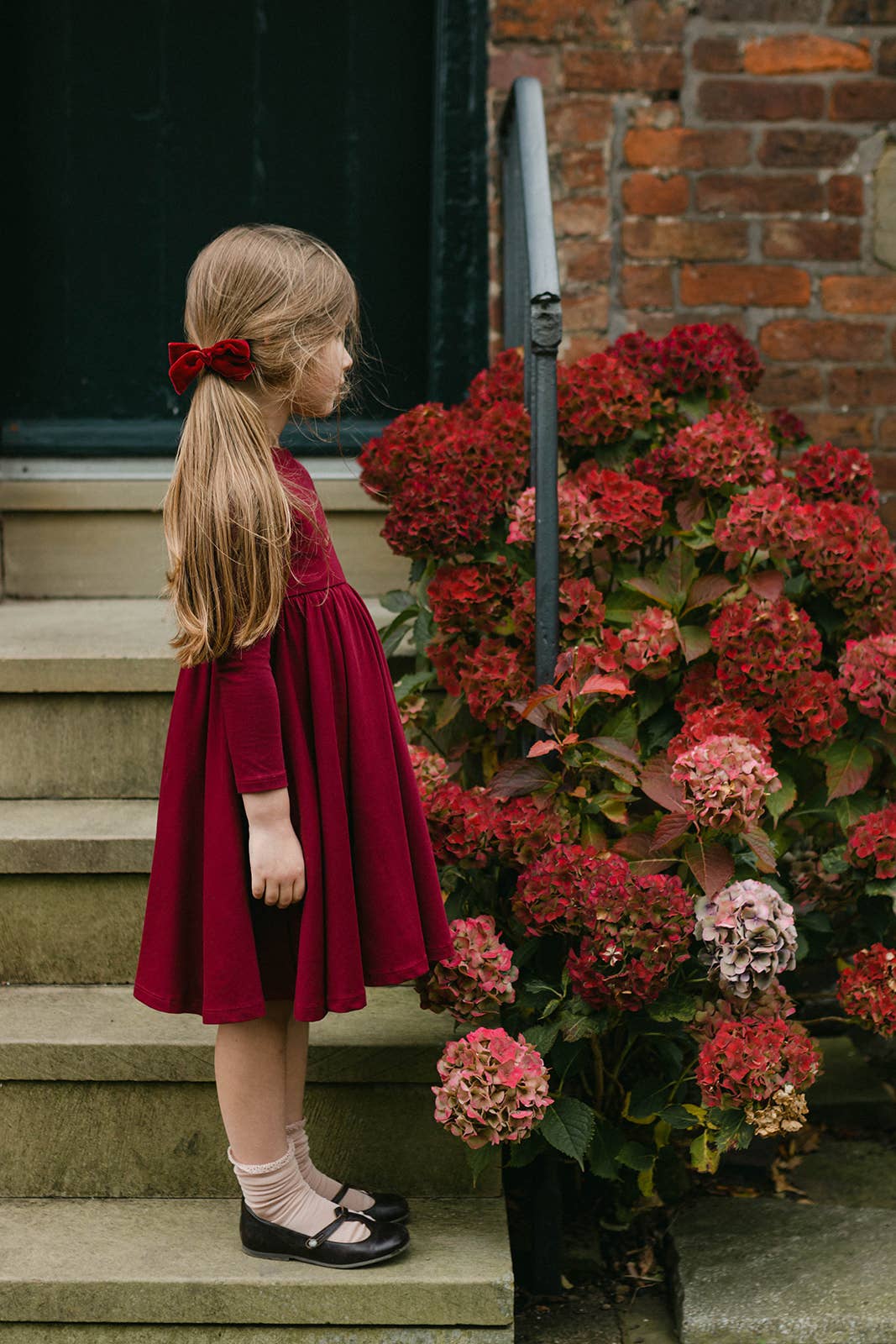 Floras – wholesale Dress – Kids – Twirl Dress - Mulberry0