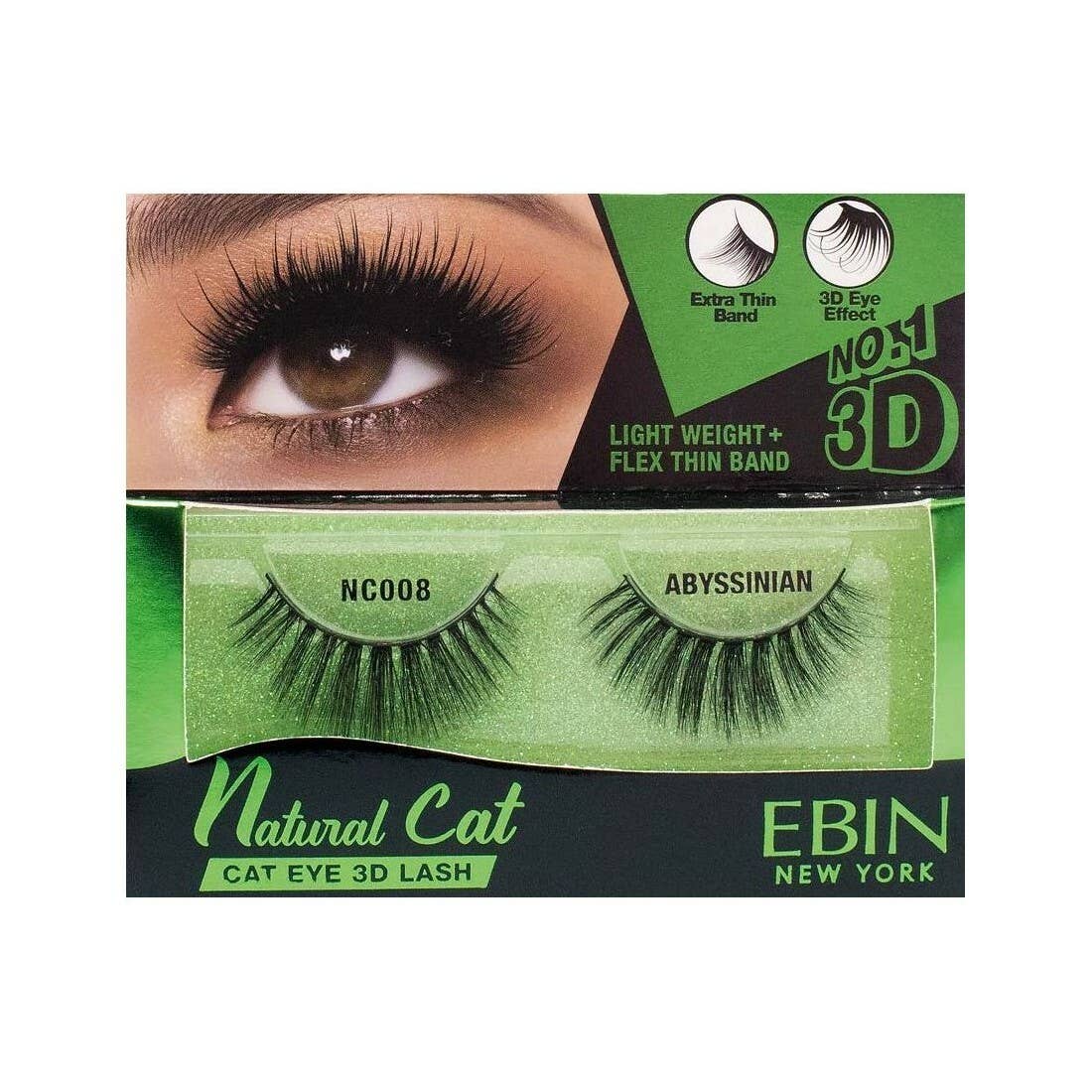 Diacly - Vente Faux cils - Ebin New York Cils de chat naturels 3D4