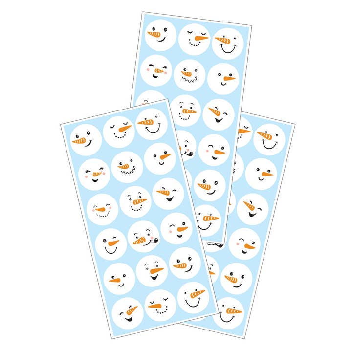 Paper House Productions - Wholesale Sticker - Stickers - Snowman Faces