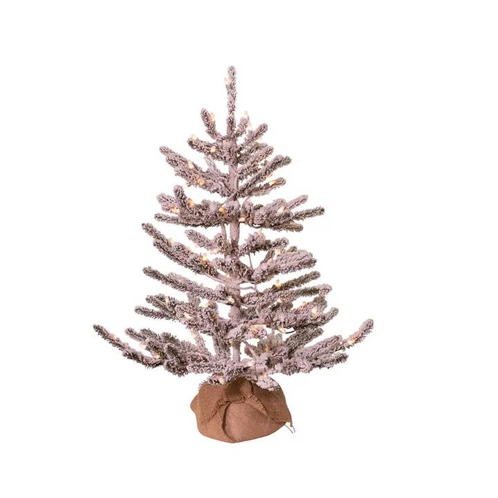 Kurt S. Adler, Inc. - Wholesale Artificial Christmas Tree - 3'PRE-LIT VAIL PINE TREE W/BURLAP