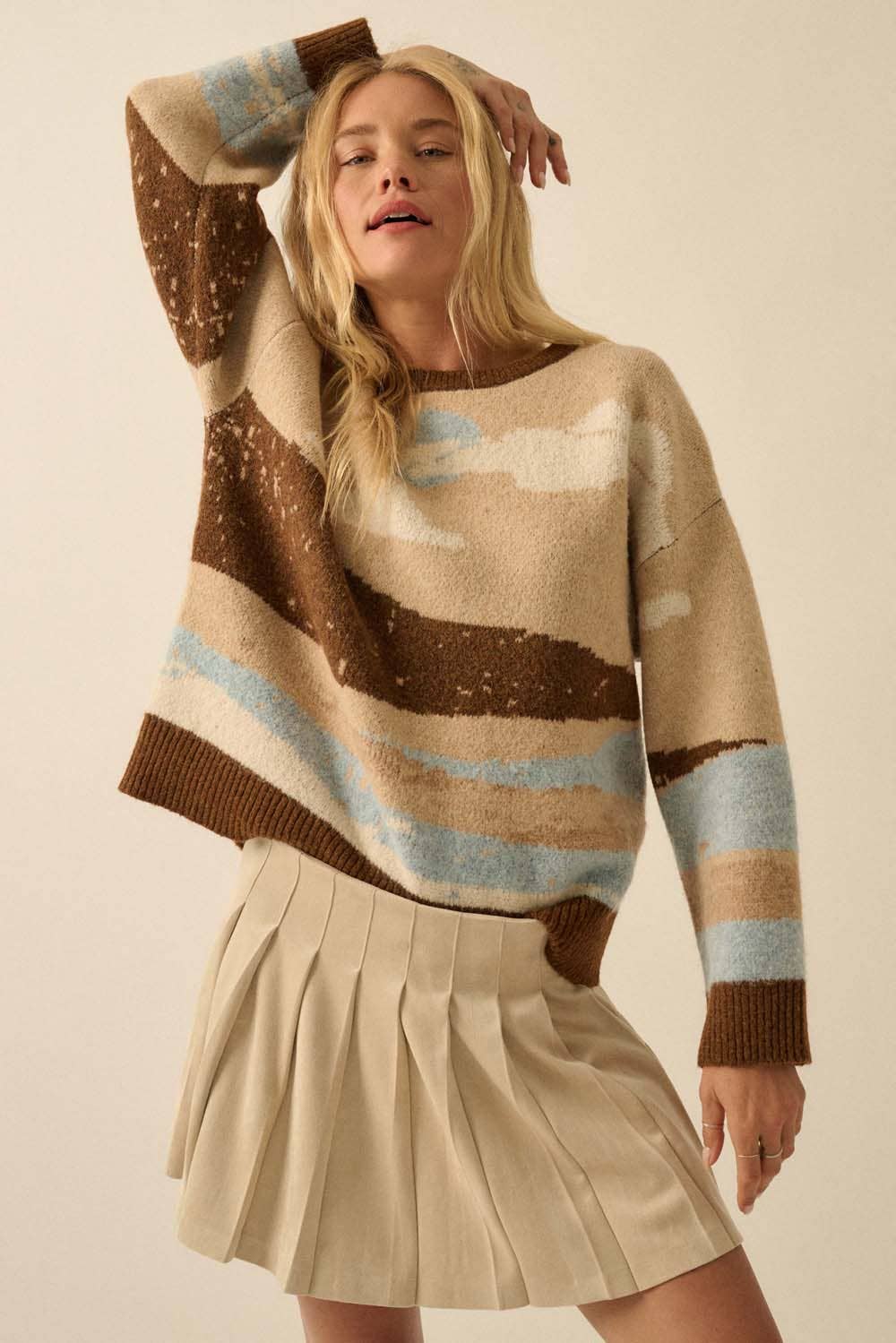 Promesa USA - Wholesale Skirt - Women's - Faux Suede Pleated Mini Skirt8