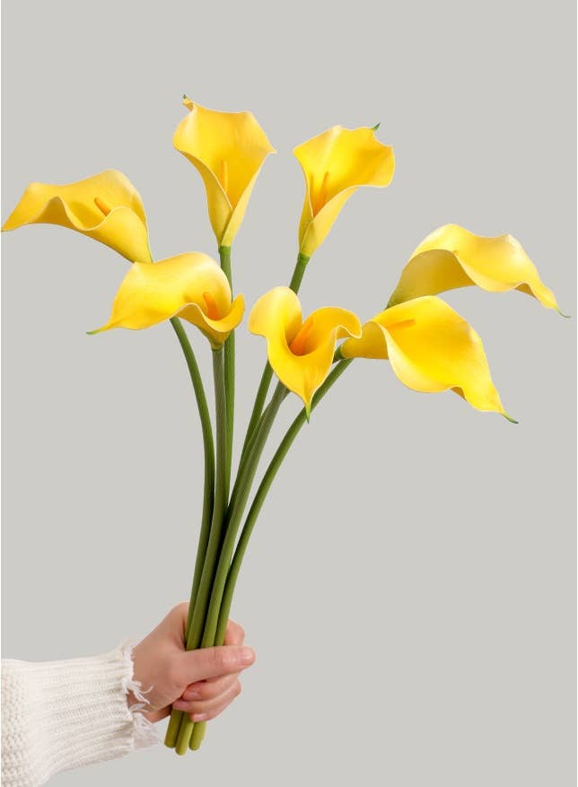 ACNITE(We cover U.S. import duties) - Vendita all'ingrosso Fiori finti - Giglio calla artificiale effetto reale per decorazione casa e fiori decorativi9