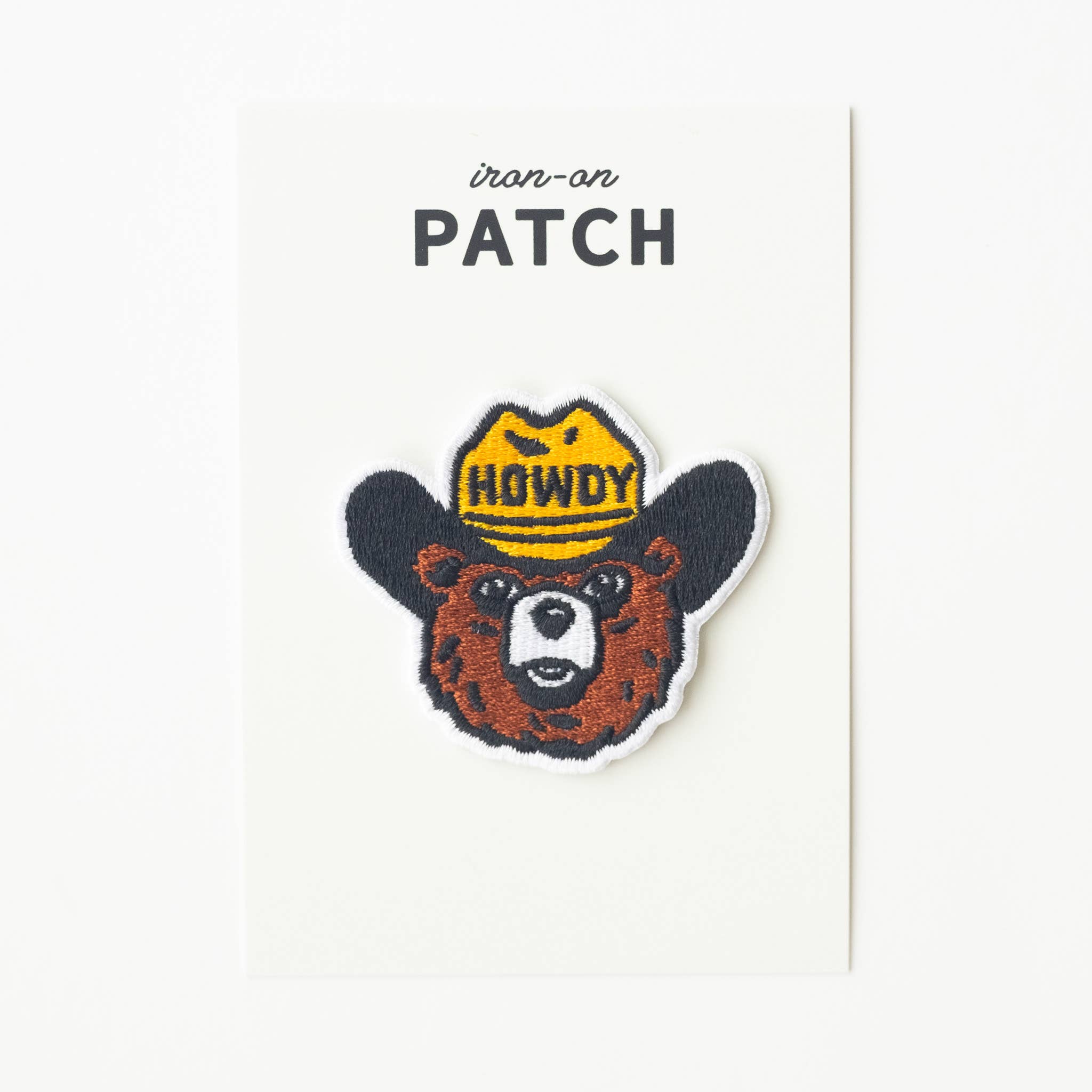 Union Made - Wholesale Patch - Howdy the Bear Embroidered Iron on Patch0