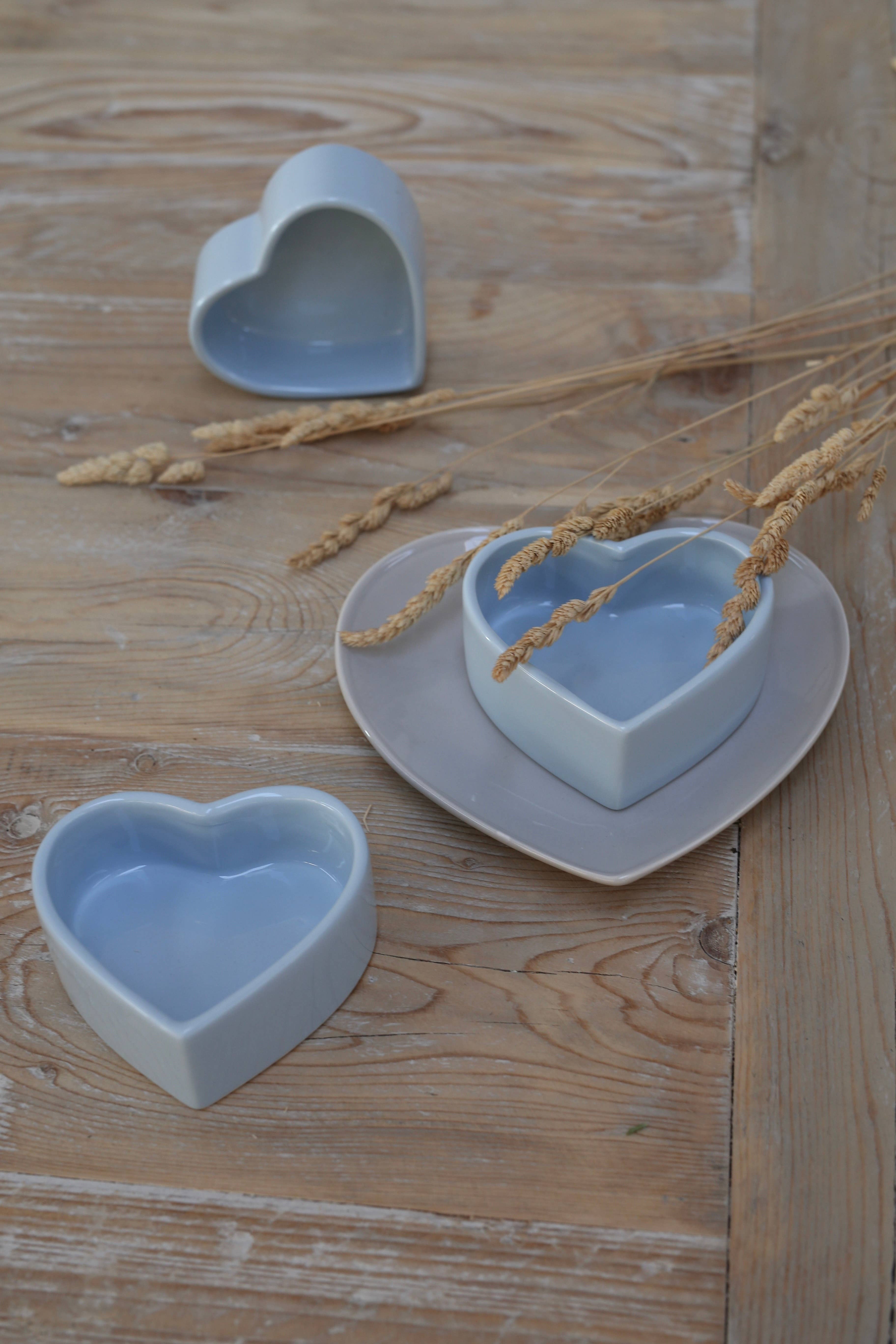 Luxe Lodge - Vente Assiettes/plats/bols de décoration - Bol en céramique en forme de coeur4