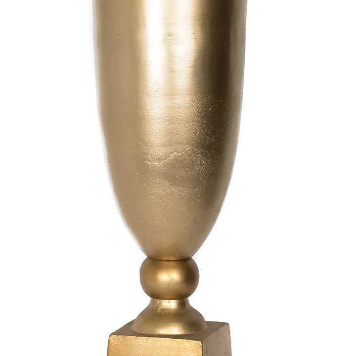 Vaso in alluminio oro (33 «Hx12") per la vendita all'ingrosso da parte di S.N.K. Home Decor