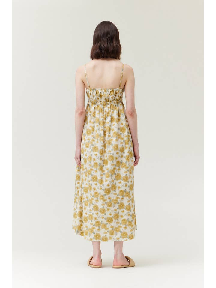 Grade & Gather - Wholesale Dress - Women's - 61227 -Â HIGH WAIST SPAGHETTI TANK DRESS