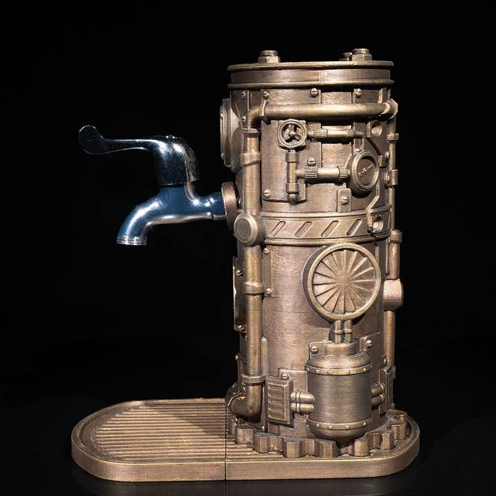 Clew Bay Leather & 3D Printing - Wholesale Drink Dispenser - Steampunk Drink Dispenser5