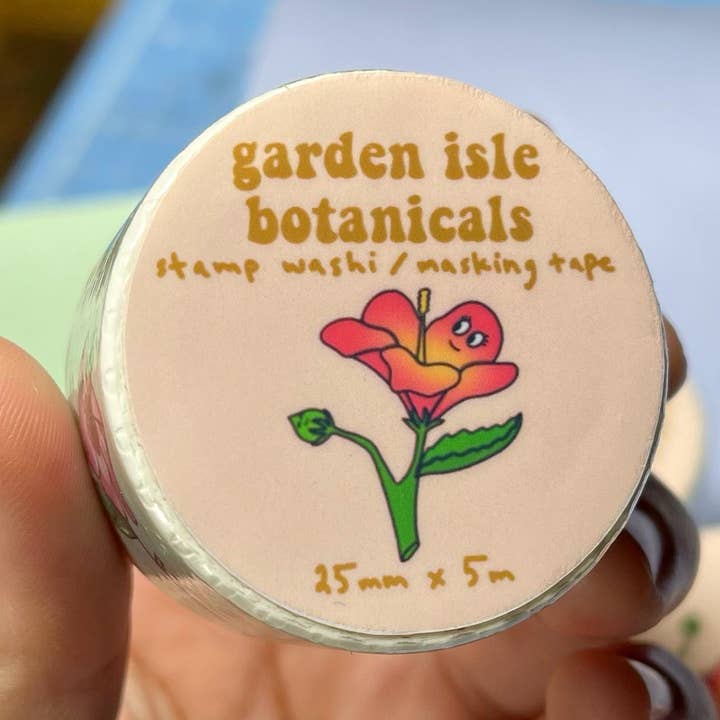 Garden Isle Botanicals - Stamp Washi, Masking Tape, Hawaii Plants, Kauai Flora for wholesale by Peachy Kauai