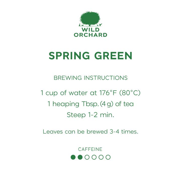 Wild Orchard Tea Company - Wholesale Loose Tea - Spring Green Tea – Loose Leaf – Regenerative Organic8