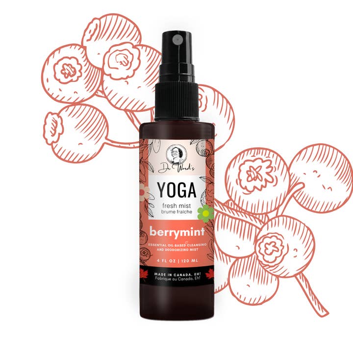 Yoga Fresh Mist BERRY MINT - Volledig natuurlijk - 4oz 120 ml voor wholesale door Dr. Ward's Fresh Mist