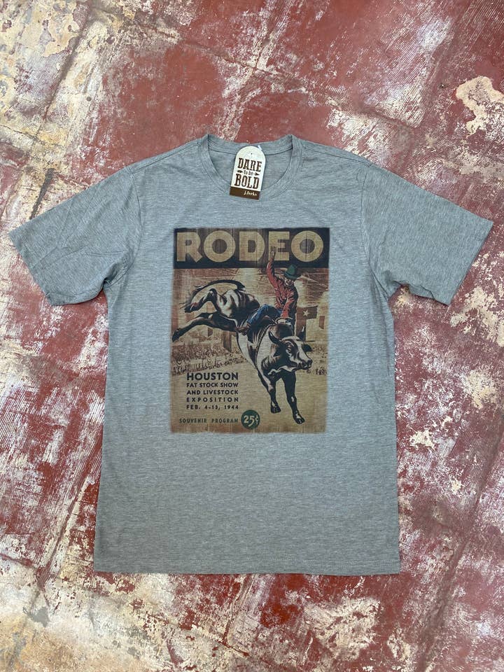 1115 Houston Rodeo Poster Tee for wholesale by J.Forks Designs