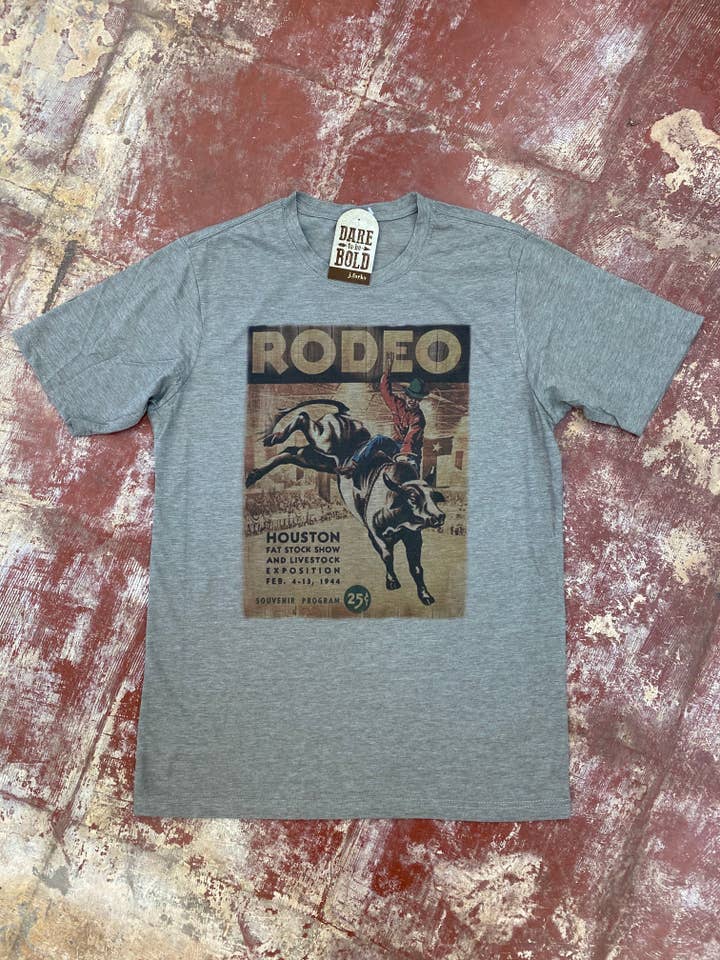 1115 Houston Rodeo Poster Tee for wholesale by J.Forks Designs