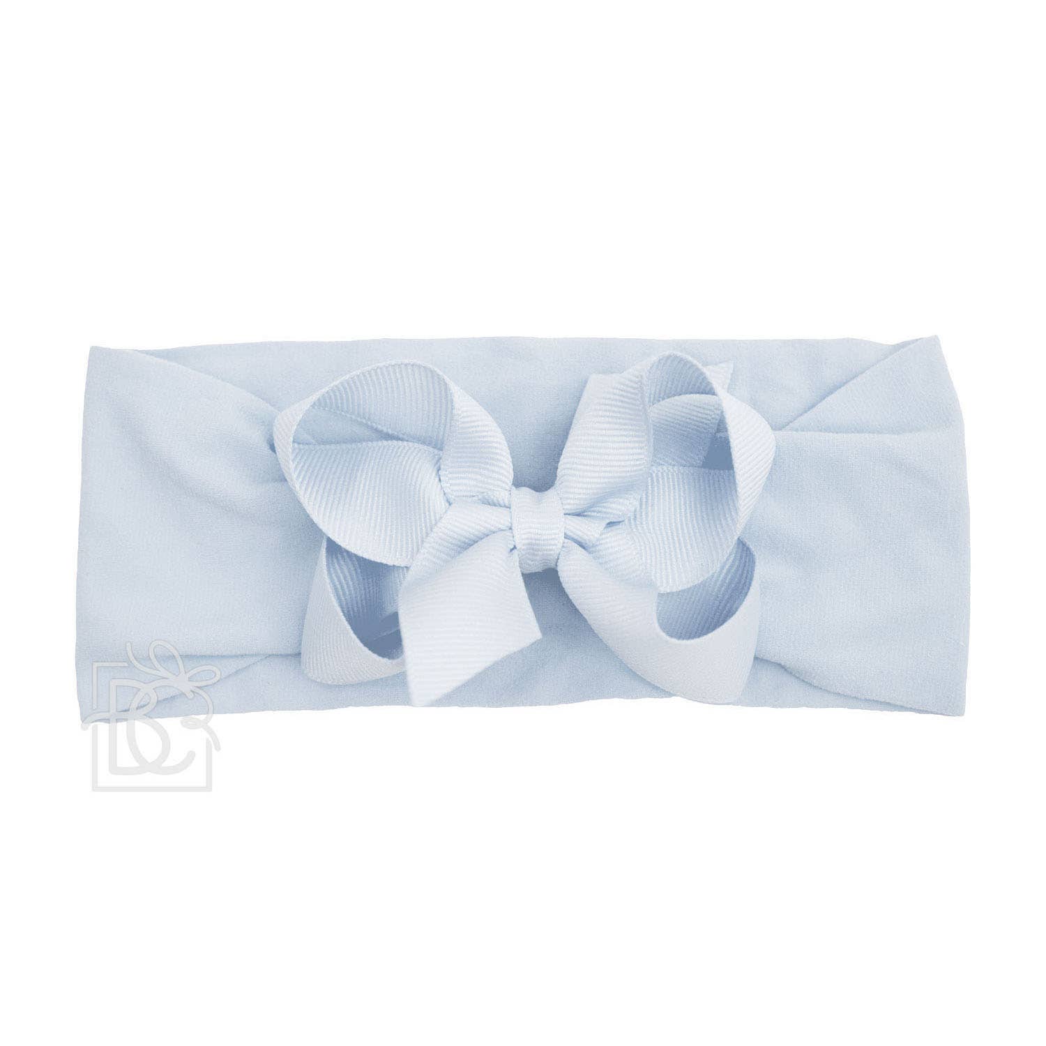 Beyond Creations, LLC - Wholesale Fashion Headband - Kids - WIDE PANTYHOSE HEADBAND W/CLASSIC GROSGRAIN BOW71