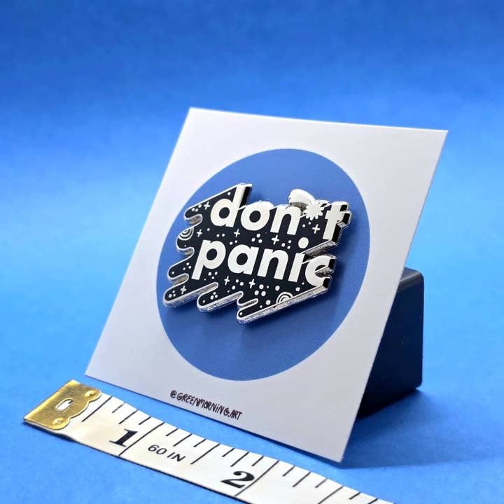 Green Morning - Wholesale Lapel Pin/Button - Don't Panic2