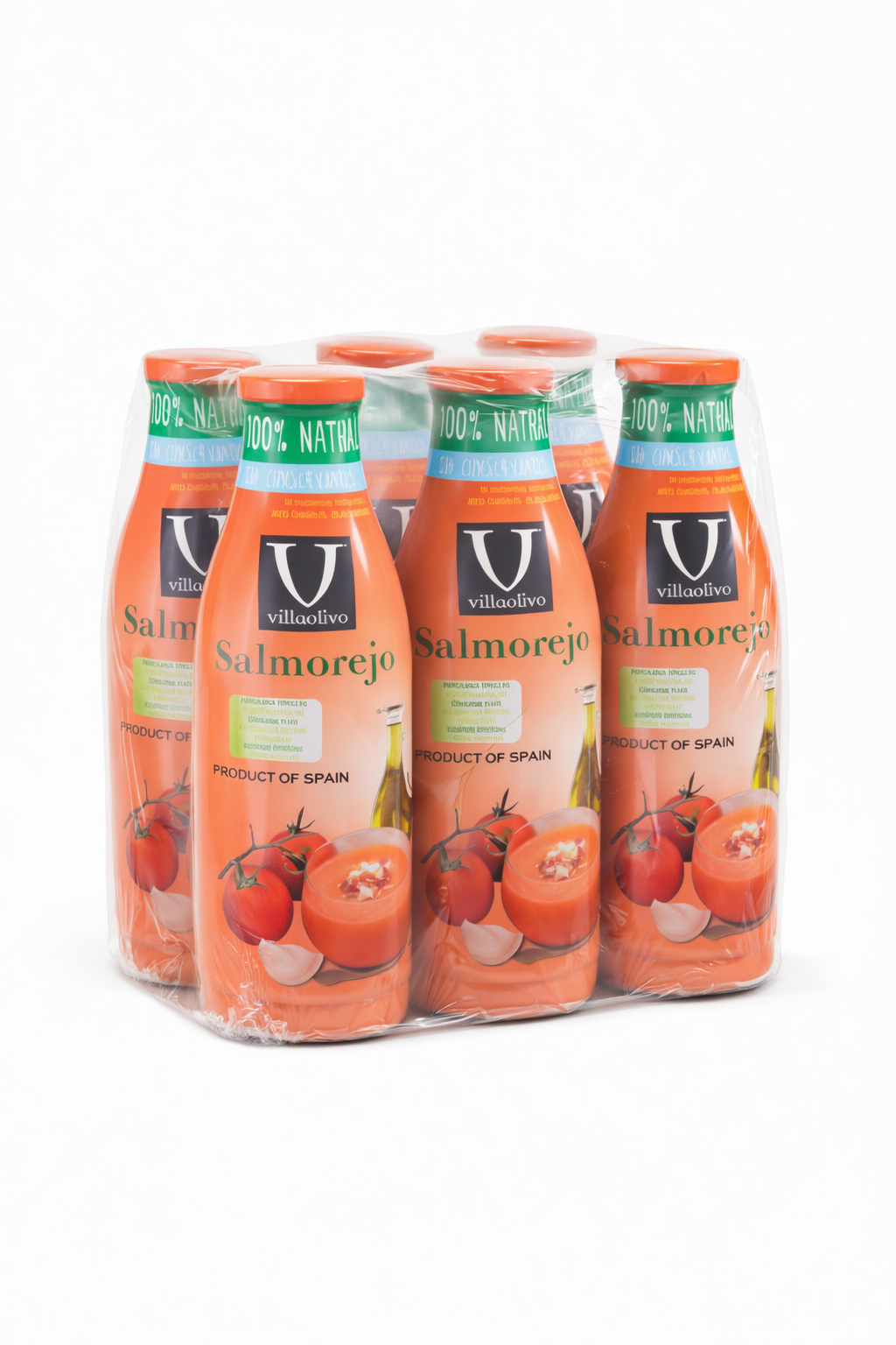 VillaOlivo - Wholesale Soup - | Villaolivo - Salmorejo With Gluten-Free Bread 1L |3