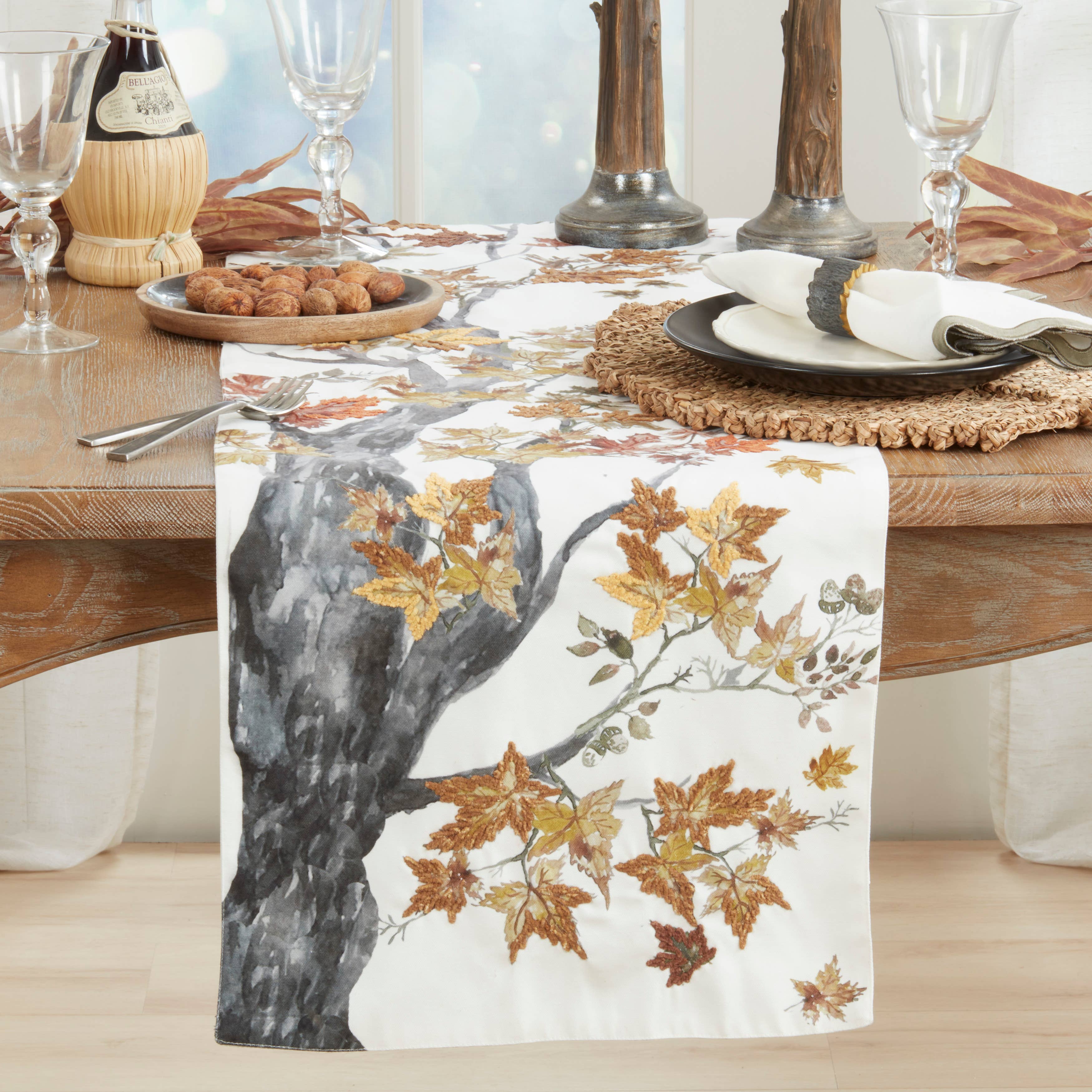 Multi Fall Tree Table Runner for wholesale on Faire2