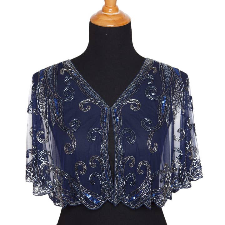 Western Fashion - Wholesale Cape - Women's - 8906 - Beaded Flapper Cape13