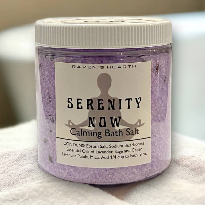 Serenity Now Badesalt | Beroligende | Prisnedsættelser for engroshandel hos Raven’s Hearth
