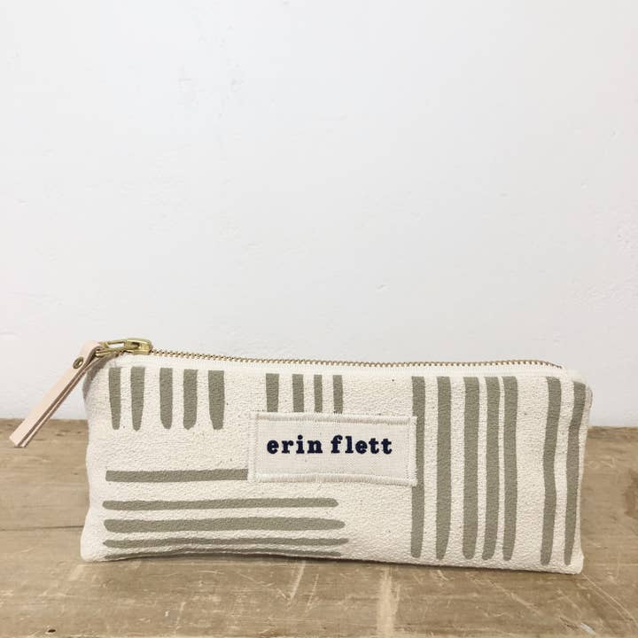 Oatmeal Pinsel Bleistift Zipper Tasche für den Großhandel von Erin Flett