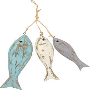  12-inch Wood Decorative Trout Fish Welcome Sign Hanging Plaque  with 3 Hooks,for Garden and Wall Decor : Home & Kitchen