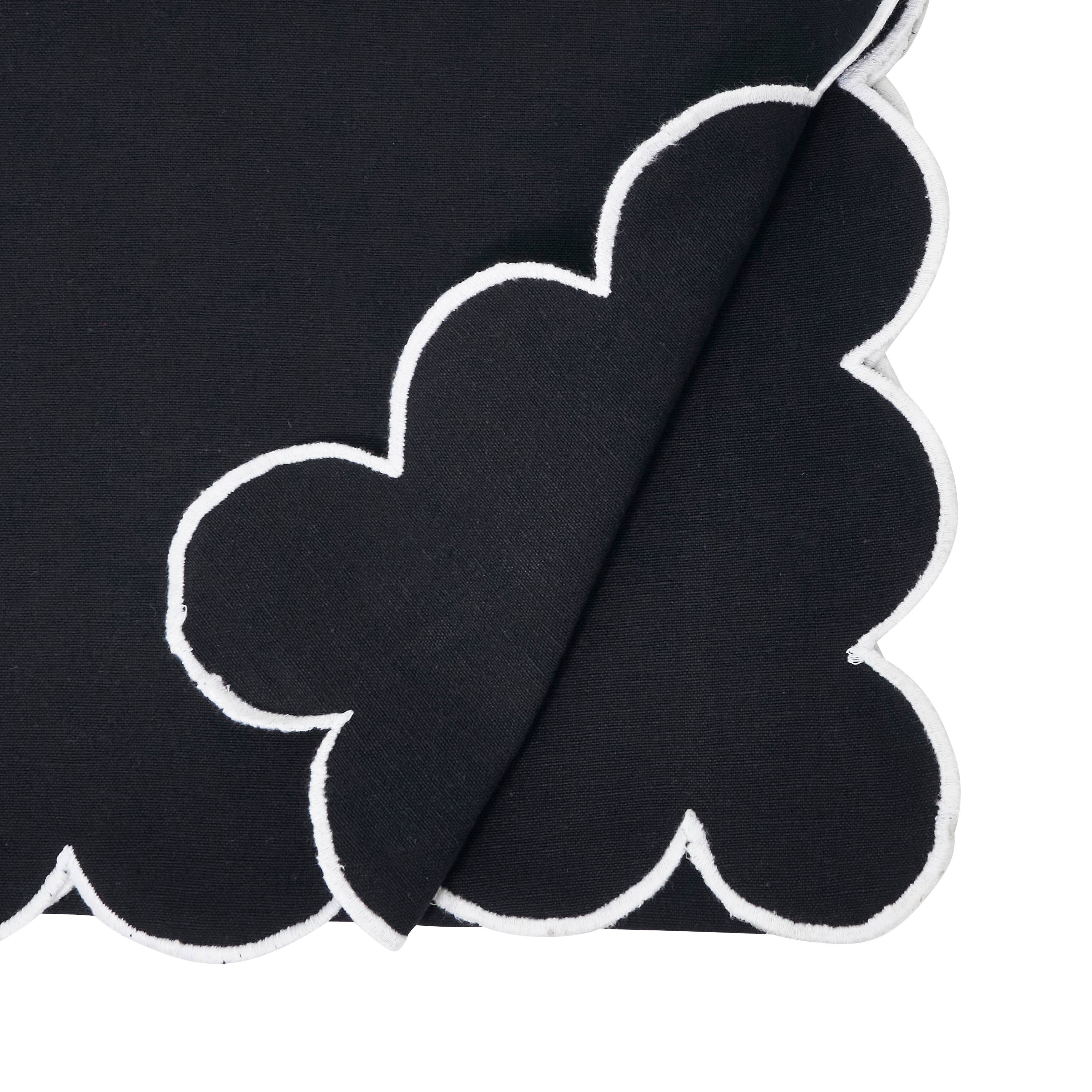 Saro Lifestyle - Wholesale Table Runner - Cotton Scalloped Table Runner25