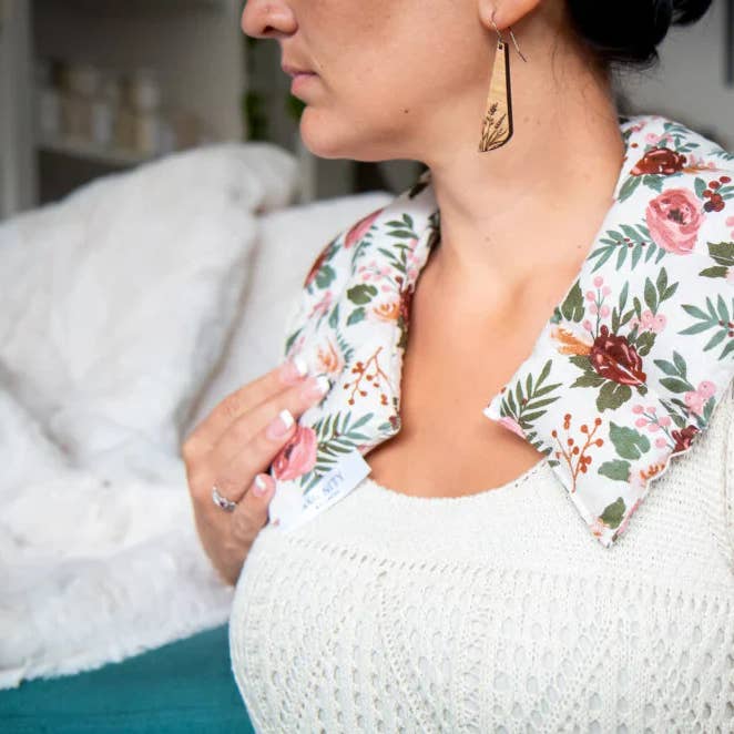 Spring Herbal Neck Wrap, Warm Comfort, Pain Relief, Organic for wholesale by Amenity Wellness LLC
