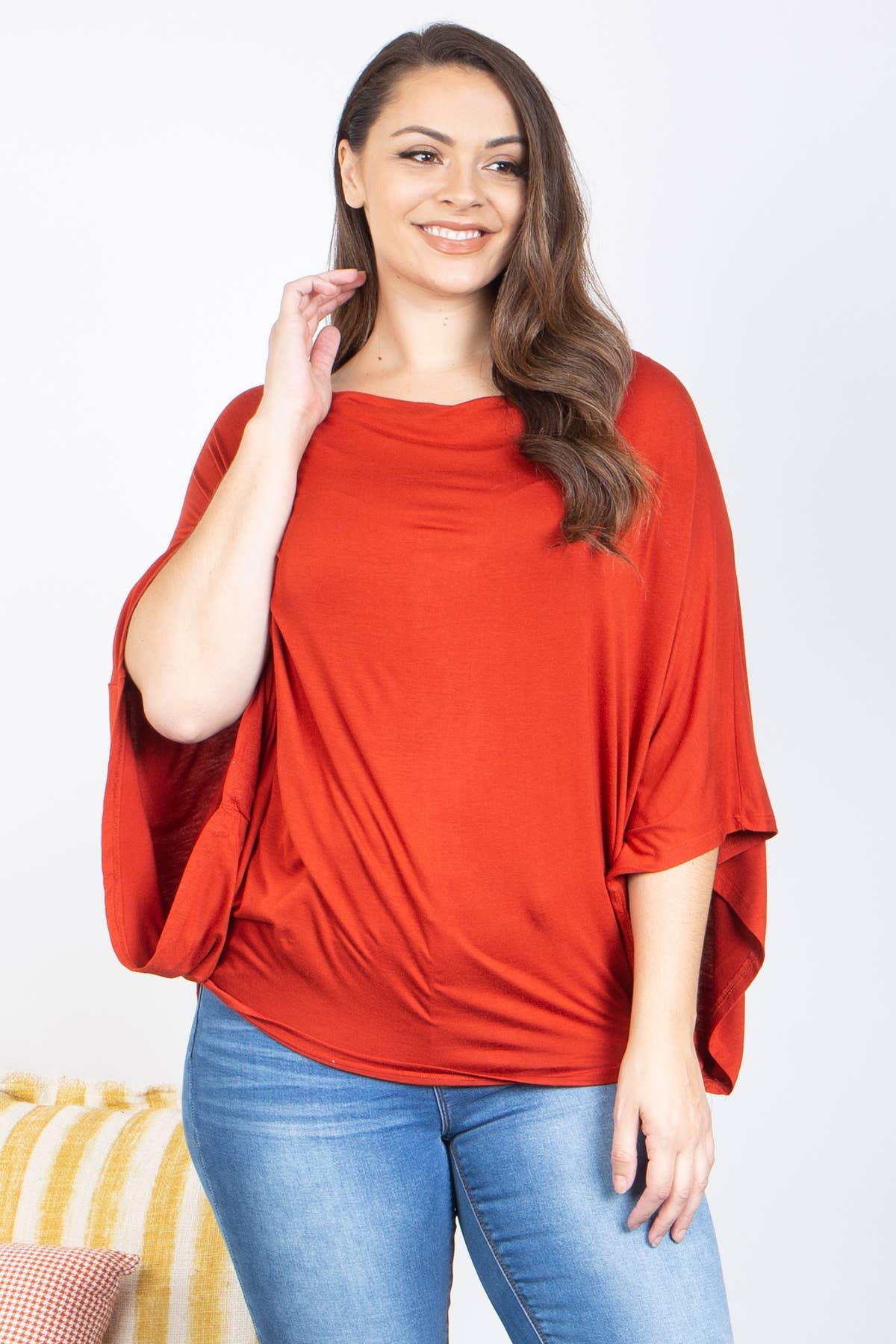 MYS Wholesale Inc - Wholesale Tunic - Women's - Plus Size Cowl Neckline Dolman Sleeve Top5